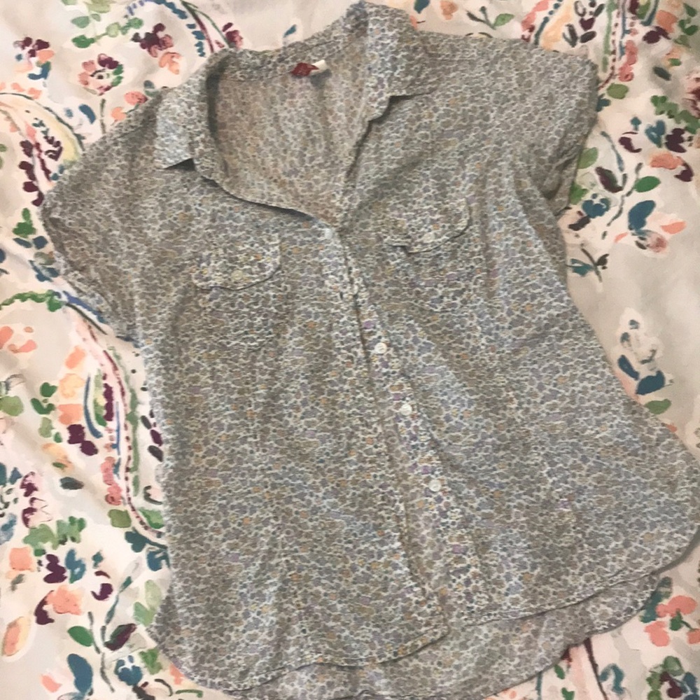 Floral Divided button down